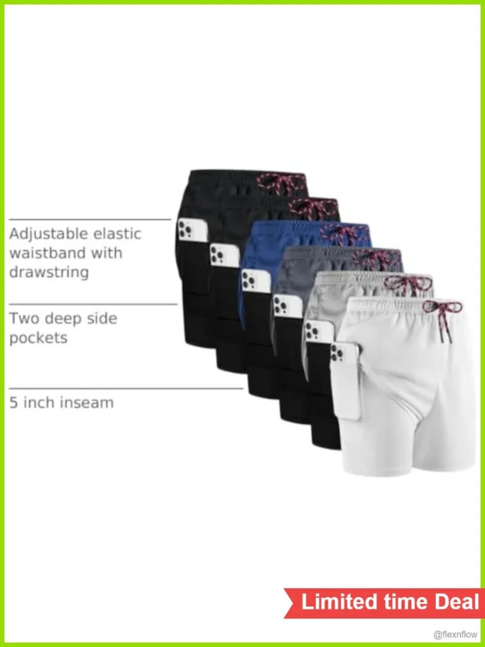 Men's 2-in-1 Athletic Shorts 5